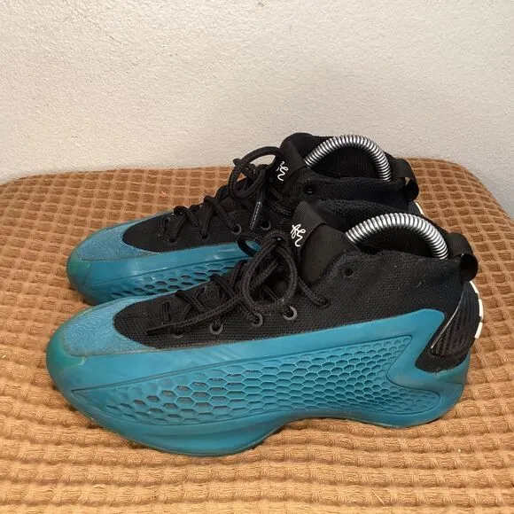 adidas AE 1 J New Wave Blue Black Kids Unisex Youth Sz 5 Basketball IF1884