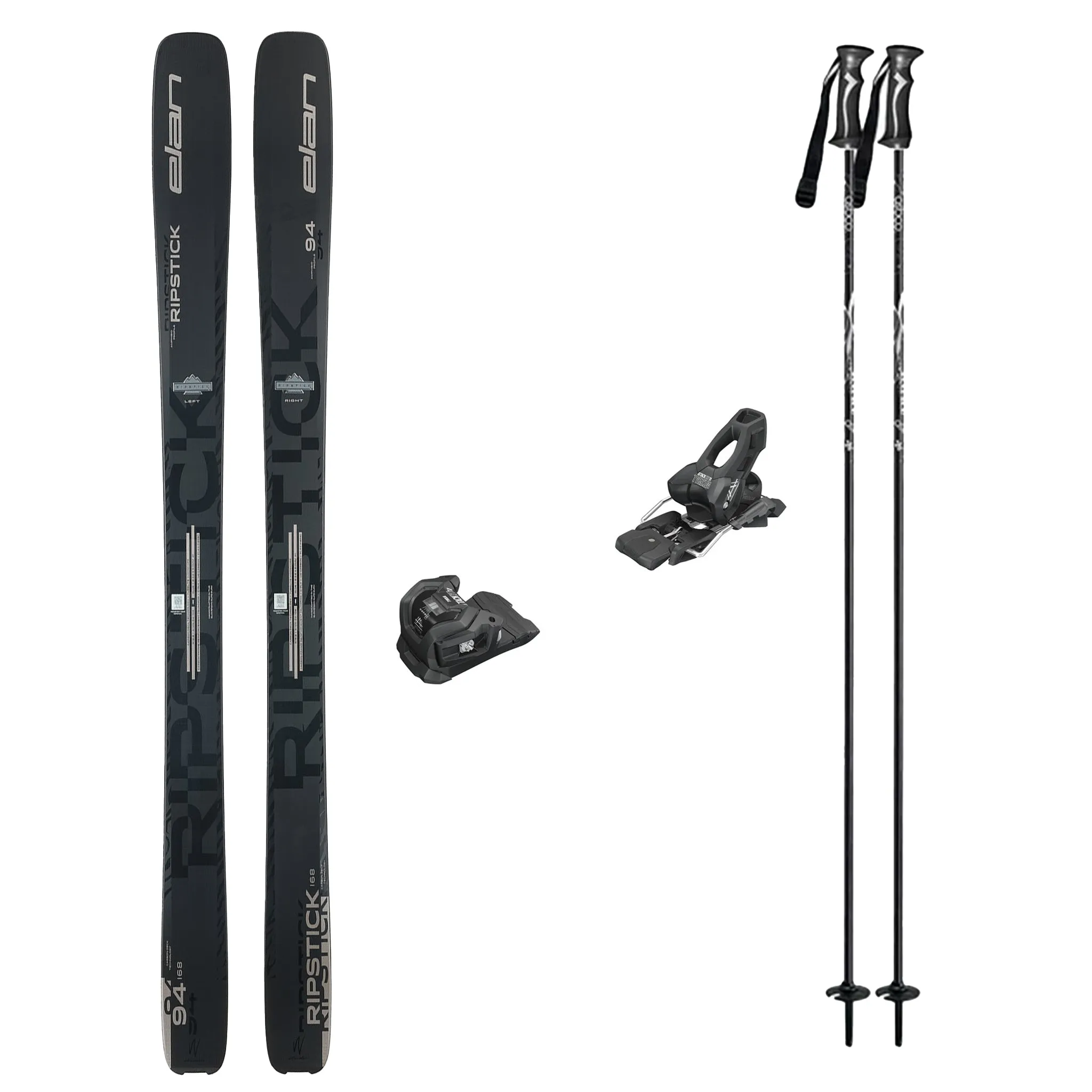 Elan Ripstick 94W Black Edition Skis 2025 with Tyrolia Attack 11 Bindings Womens Ski Package