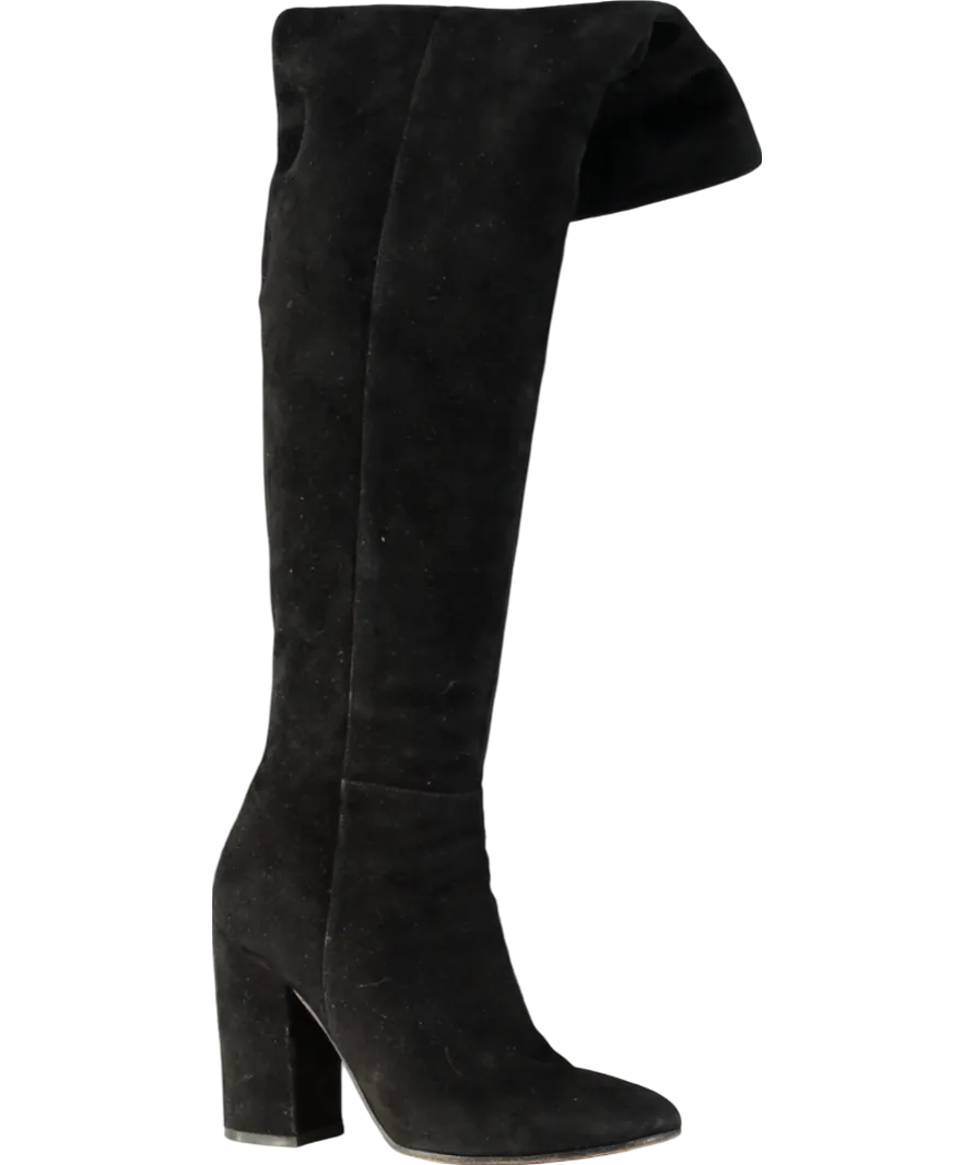 Gianvito Rossi Black Suede Over the Knee Boots UK 6 EU 39 👠