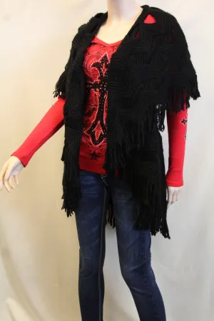 Lily | Crochet Vest Black