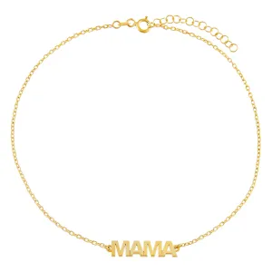 Mama Nameplate Anklet