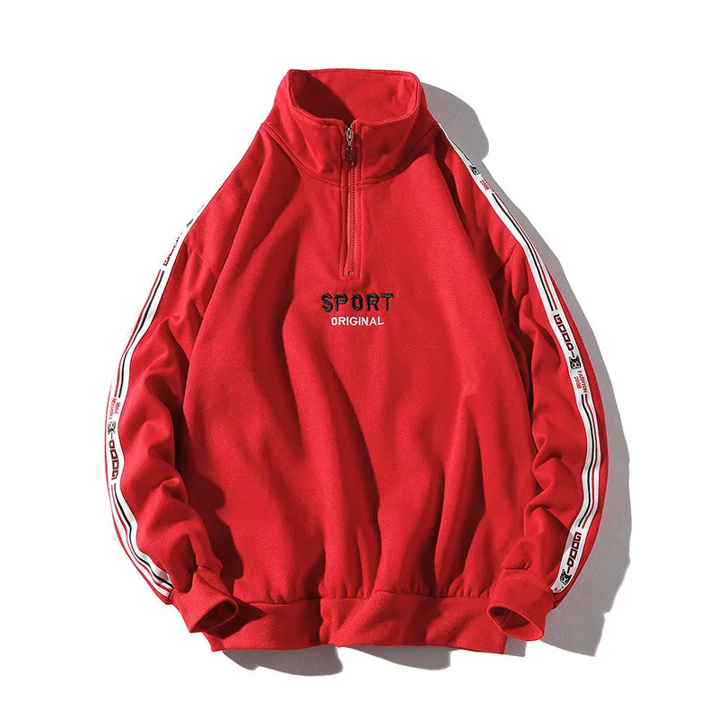 "SPORT" Sweatshirt Hoodie streetwear Rouge - URB1™